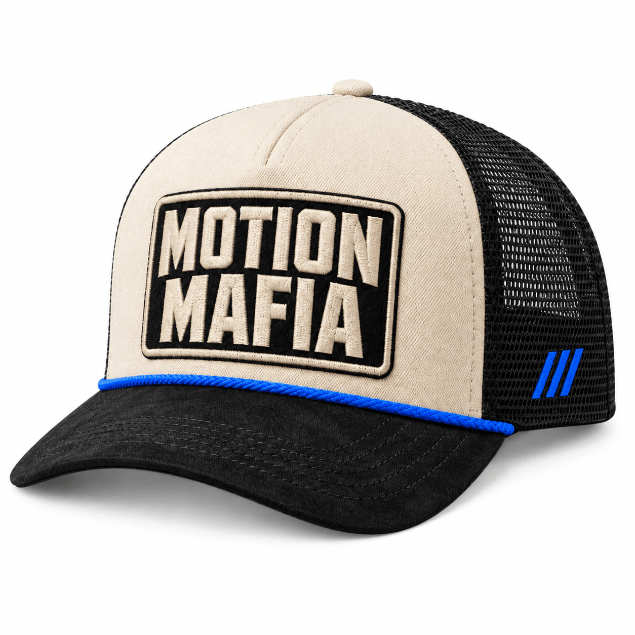 MOTION Mafia trucker front view on white