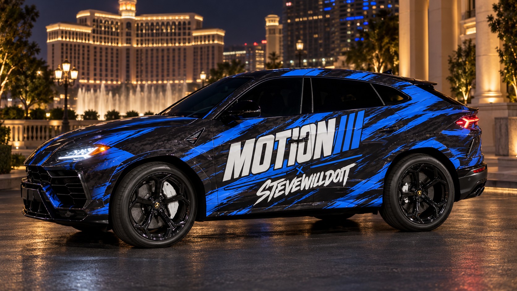 The Lamborghini Urus giveaway car